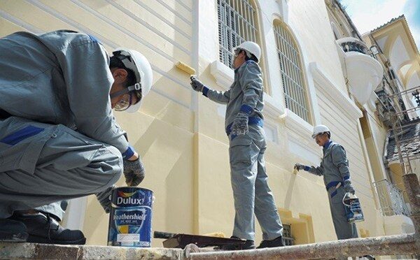 thợ sơn tường nhà hà nội, sơn chống thấm tường ngoài