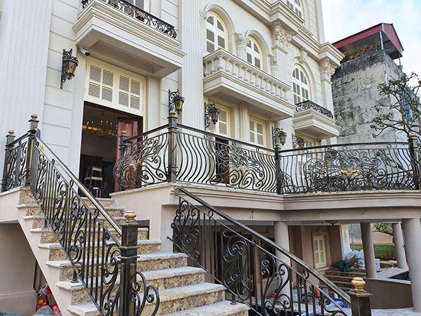 lan can thép la, lập là, mạ kẽm Hà Nội 
