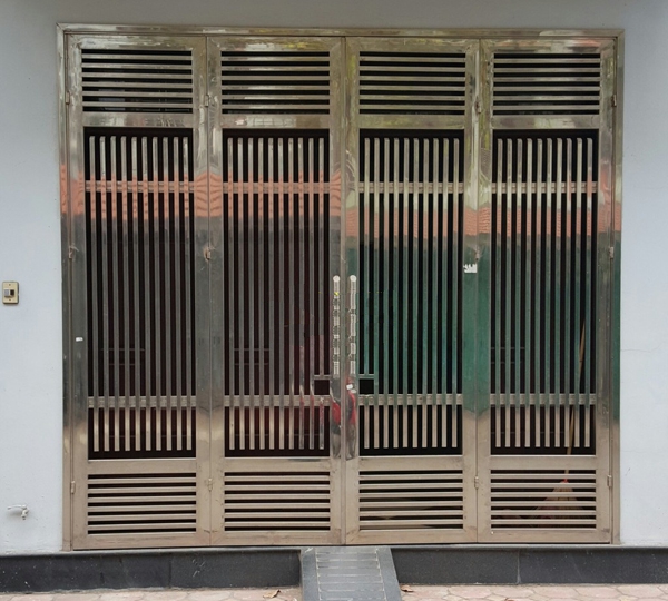 Cửa 4 cánh inox 304 đẹp Hà Nội