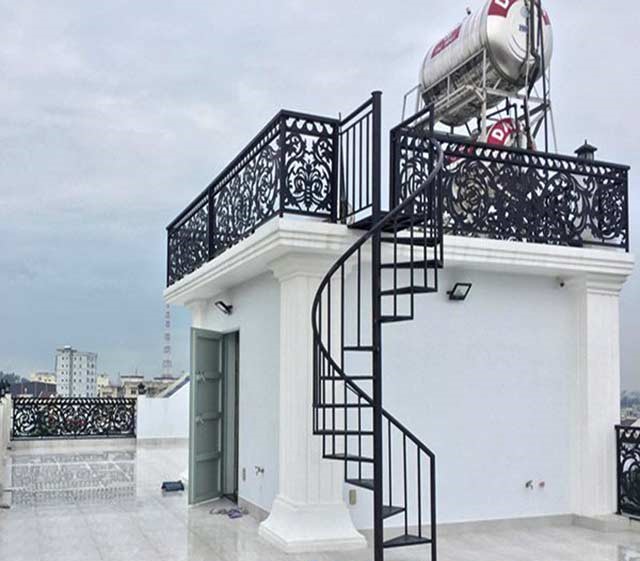 lan can thép tròn ở tại Hà Nội