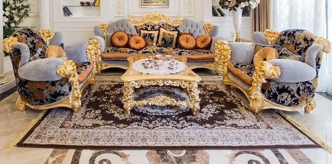 vải bọc đệm ghế gỗ bọc ghế tan cô điển