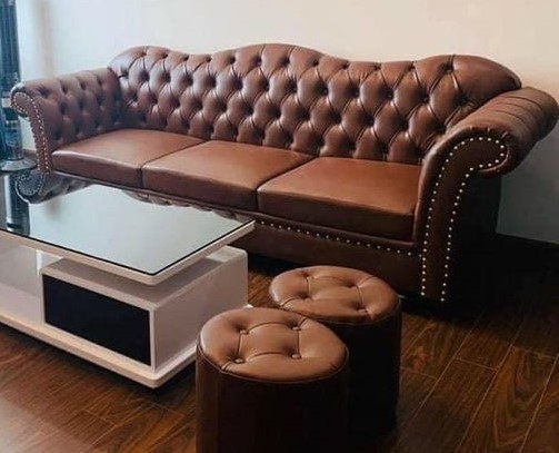 Bọc da sofa tại nhà