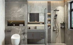 Phòng tắm có vách kính