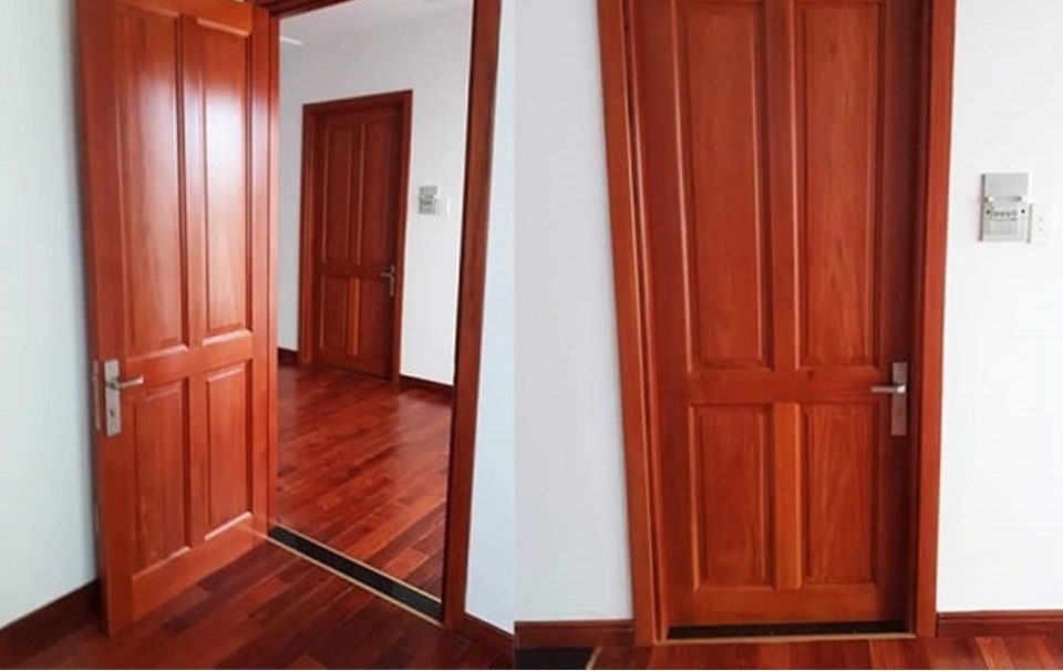 Sơn lại cửa gỗ cũ ở tại Hà Nội, mang lại cửa mới đẹp