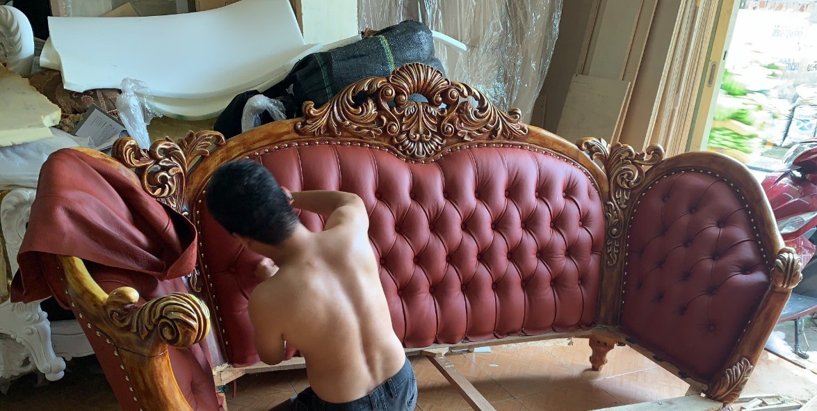 bọc ghế sofa cổ điển