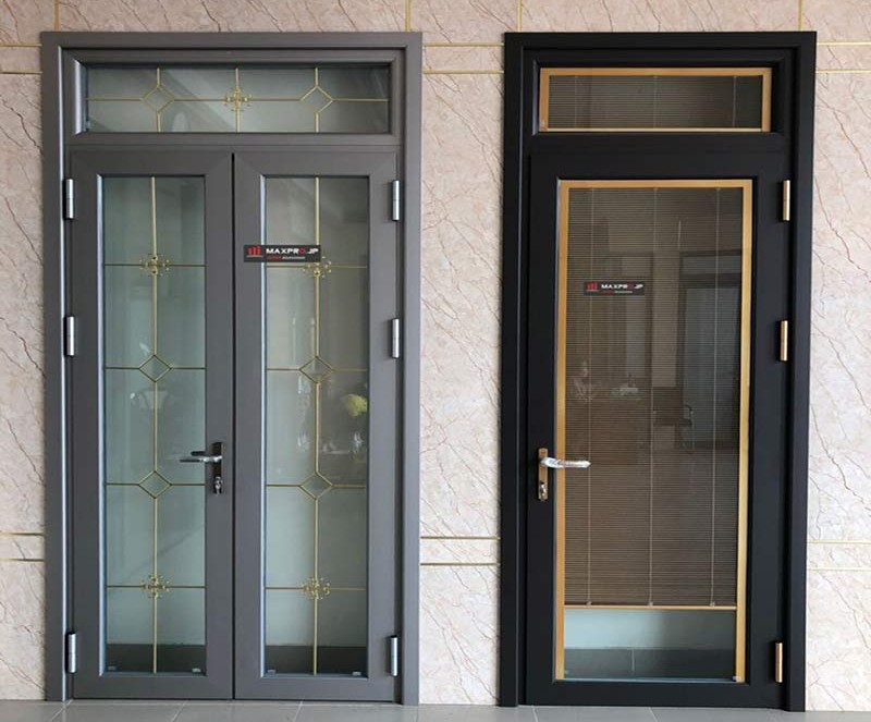 Các kiểu cửa nhôm kính đẹp Hà Nội