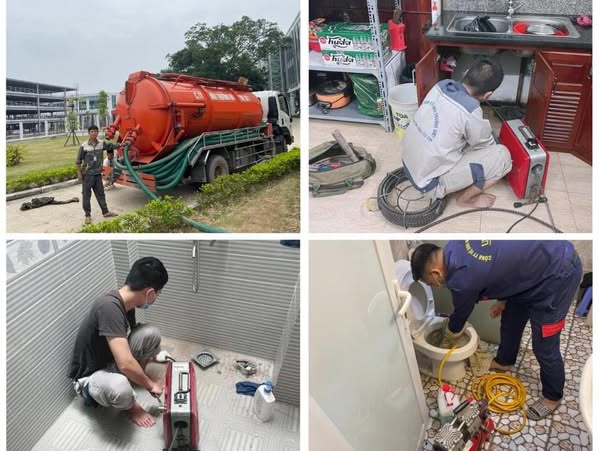 giá thông tắc cống bể phốt tại giải phóng hà nội