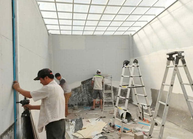 thi công nhanh gọn, đảm bảo tiến độ và chất lượng