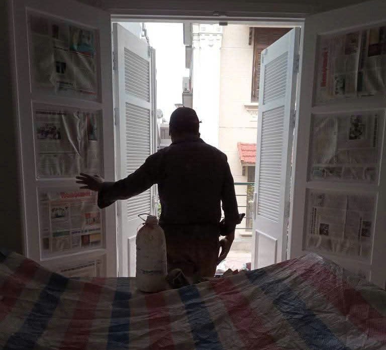 Thợ sơn cửa gỗ tại nhà ở tại Hà Nội chuyên nghiệp