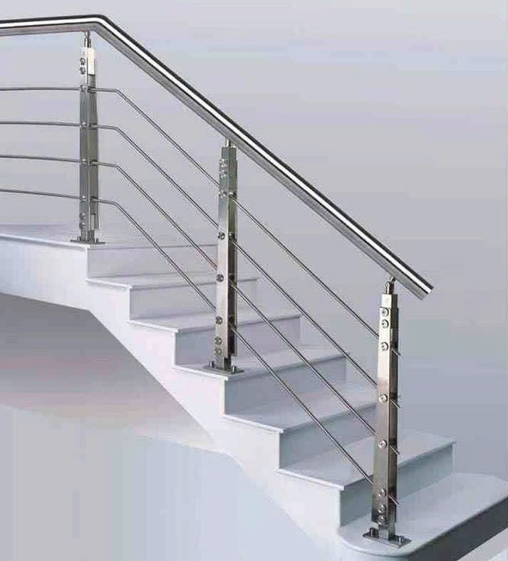 Các mẫu cầu thang bằng inox tại Hà Nội 2025