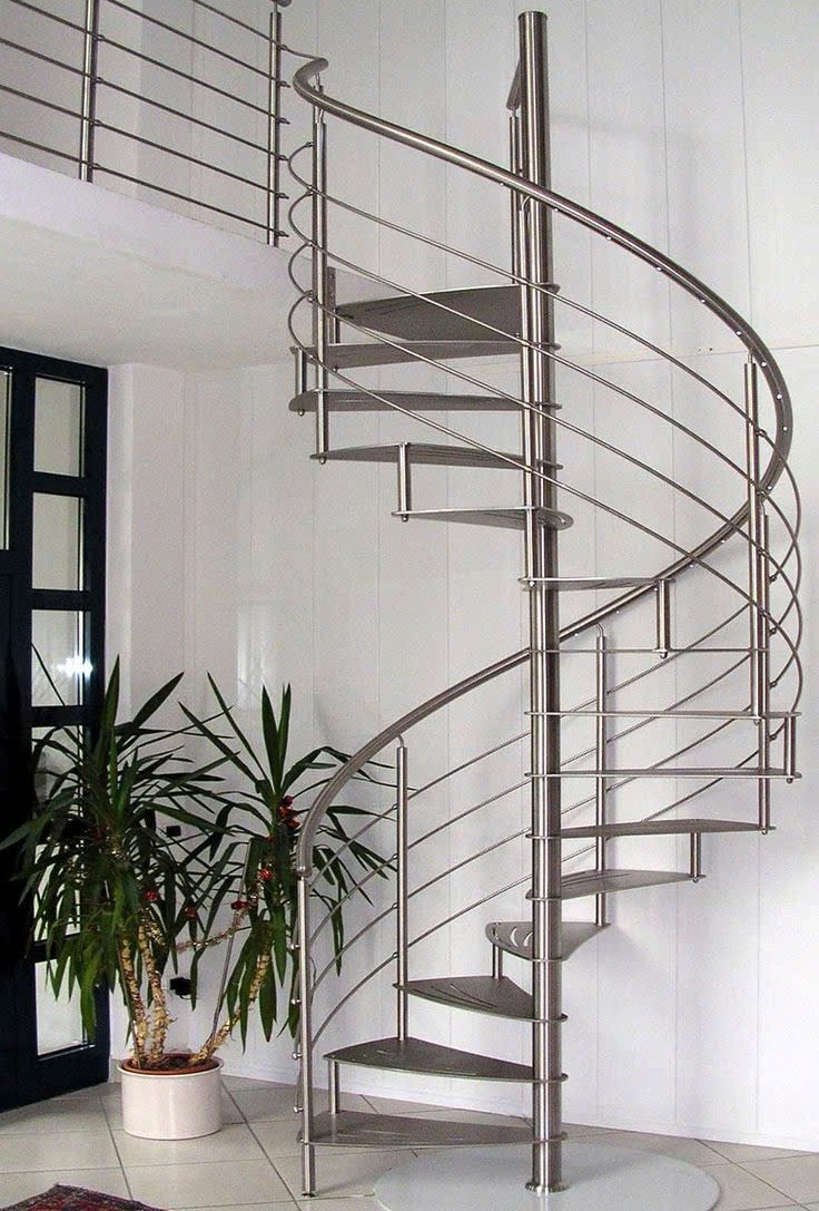 Các mẫu cầu thang bằng inox tại Hà Nội 2025